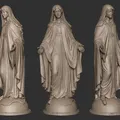 Tượng Đức Mẹ Maria (Saint Mary) mẫu in 3D nghệ thuật tôn giáo - Thumbnail 2