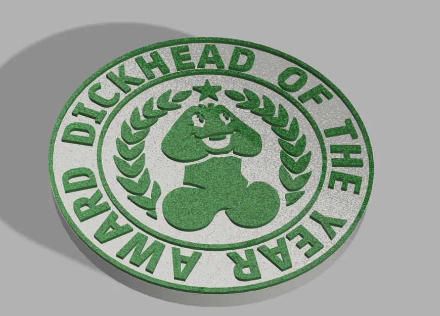 Mẫu in 3D huy chương hài hước "Giải thưởng của năm" độc đáo - Image 2