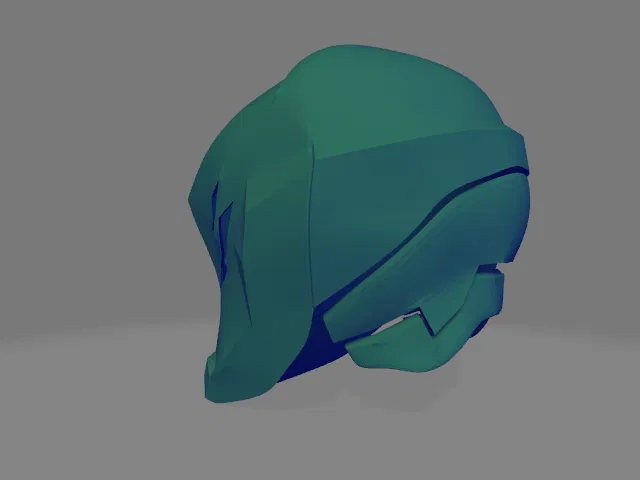 Mô hình mũ bảo hiểm Gaelio Vidar Gundam IBO in 3D - Image 3