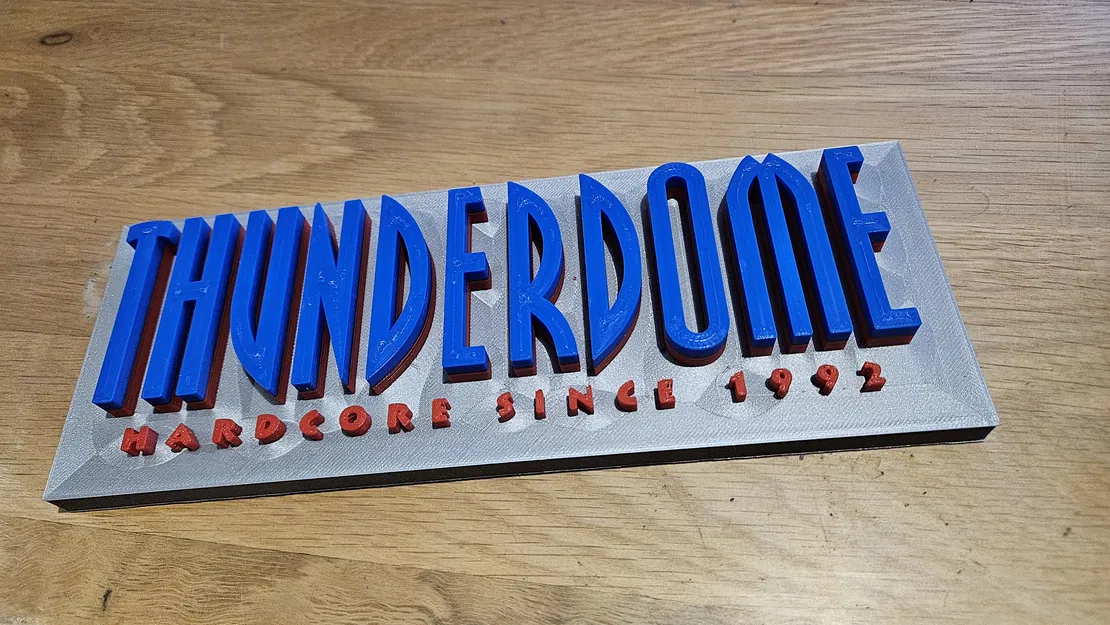 Mô hình 3D Logo Thunderdome - Dành riêng cho fan Hardcore - Image 1