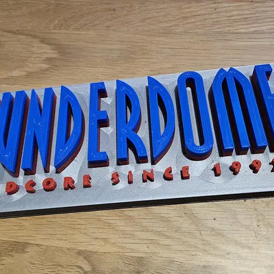 Mô hình 3D Logo Thunderdome - Dành riêng cho fan Hardcore