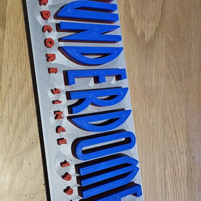 Mô hình 3D Logo Thunderdome - Dành riêng cho fan Hardcore