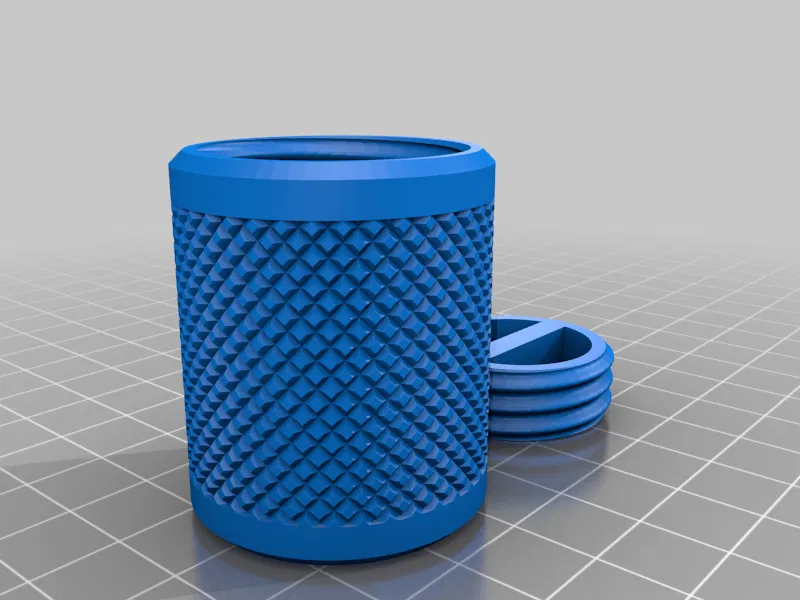 Hộp Đựng Đồ Đa Năng Có Nắp Vặn Ren In 3D (Contenedor Moleteado) - Image 3