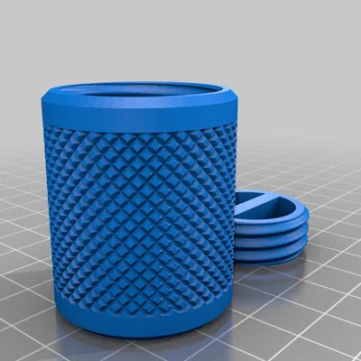 Hộp Đựng Đồ Đa Năng Có Nắp Vặn Ren In 3D (Contenedor Moleteado)