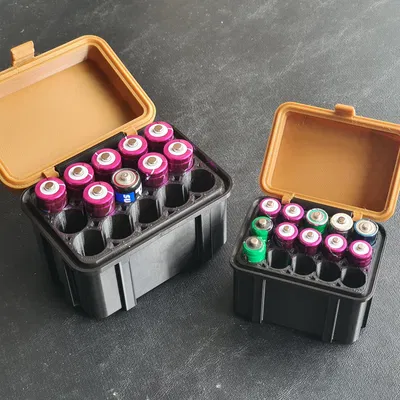 Hộp lưu trữ pin AAA thiết kế thông minh, in 3D cực gọn