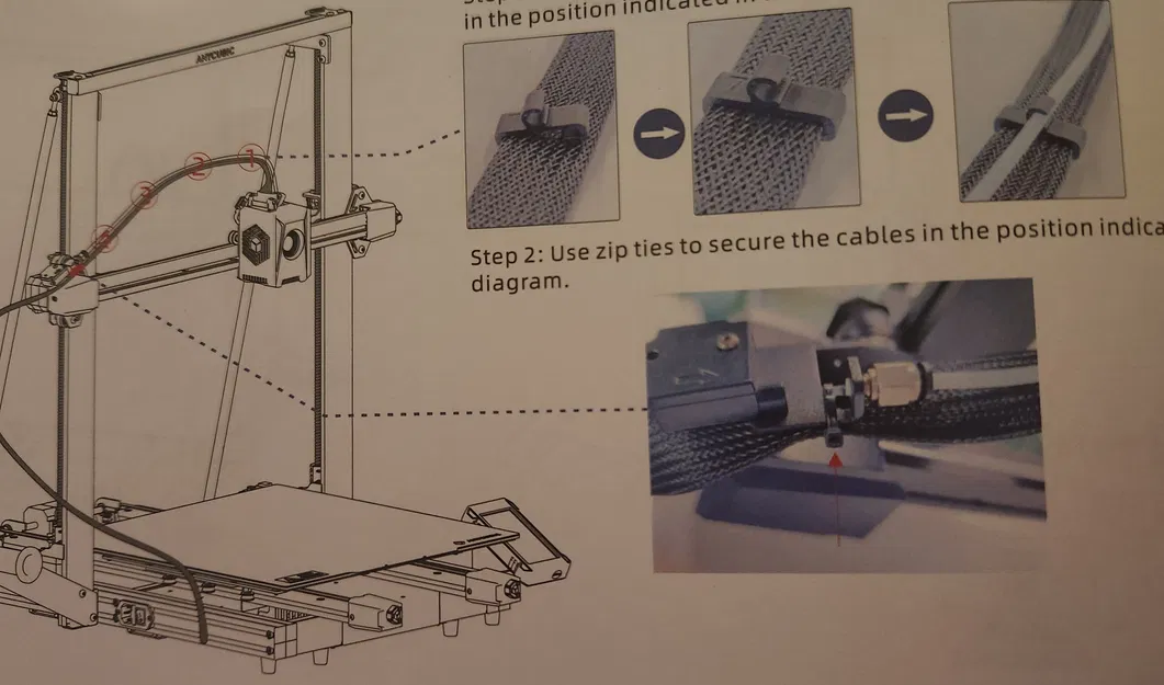 Miếng thay thế dây rút trục X cho dòng Anycubic Kobra 2 Max/Pro/Plus/Neo - Image 4