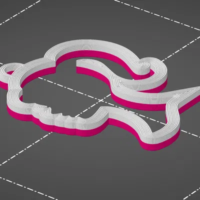 Móc khóa Barbie - Mẫu in 3D hình bóng cực xinh cho người mới bắt đầu