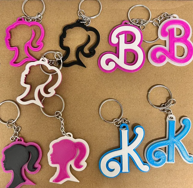 Móc khóa Barbie - Mẫu in 3D hình bóng cực xinh cho người mới bắt đầu - Image 3