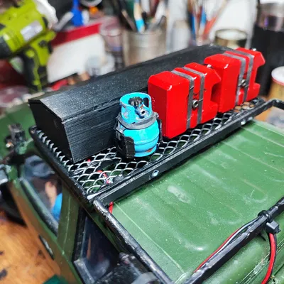 Mô hình bình gas mini cho xe RC 1:10 trang trí cực chất