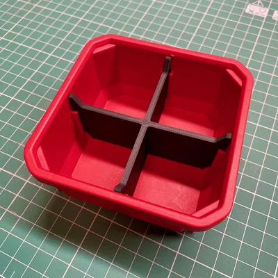 Vách ngăn chữ thập cải tiến cho khay Milwaukee Slim Packout