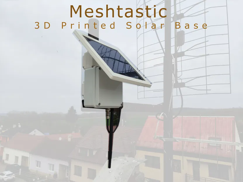 Đế router Meshtastic và giá đỡ năng lượng mặt trời - Image 1
