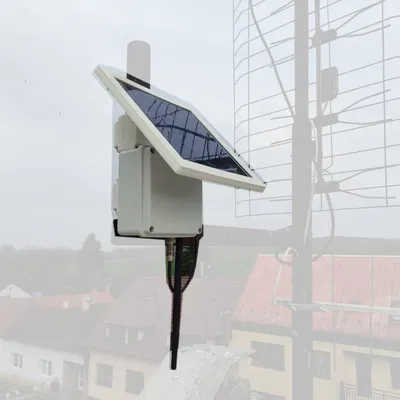 Đế router Meshtastic và giá đỡ năng lượng mặt trời