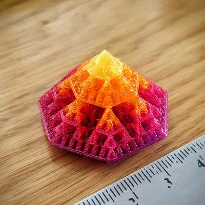 Mô hình Fractal "Tinh thể Tiên" 7 mặt