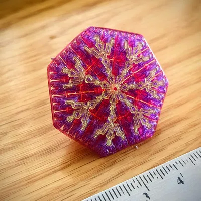 Mô hình Fractal "Tinh thể Tiên" 7 mặt