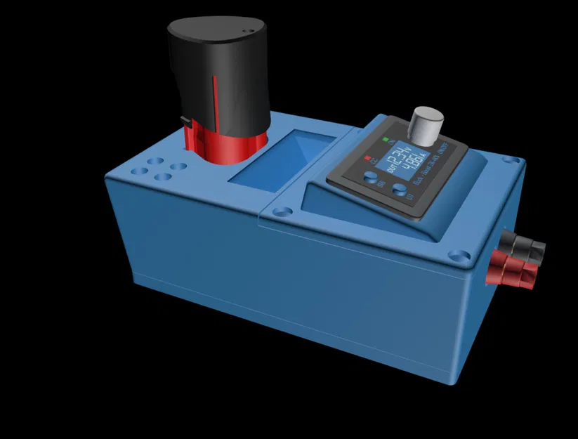 Vỏ 3D cho bộ nguồn dùng pin Milwaukee M12 với mạch ZK-4KX 35W - Image 2