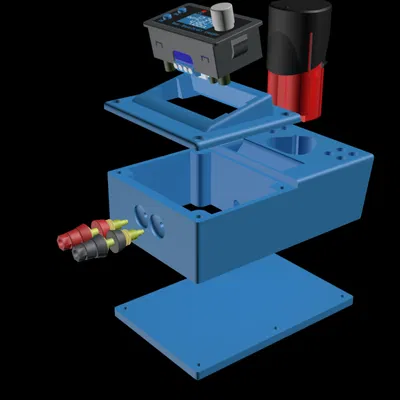 Vỏ 3D cho bộ nguồn dùng pin Milwaukee M12 với mạch ZK-4KX 35W