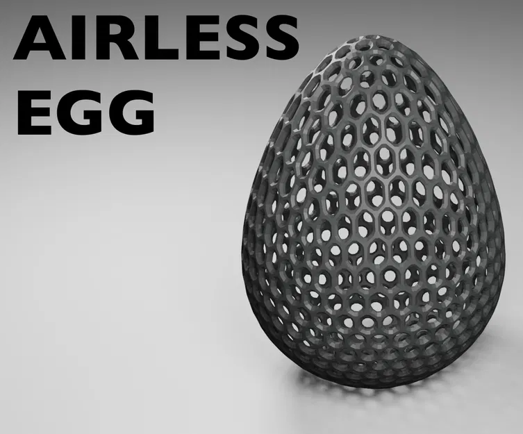 Mô hình quả trứng Airless Egg in 3D đàn hồi độc đáo - Image 1