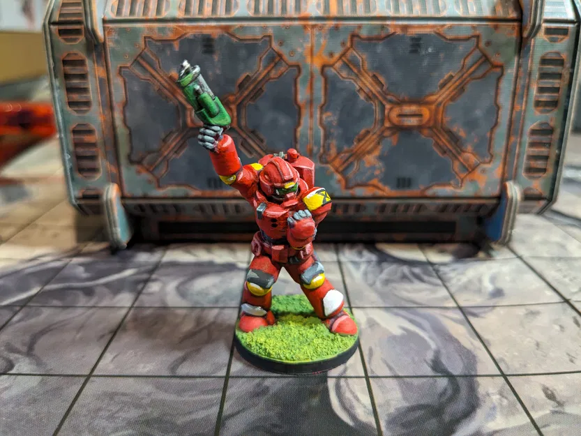 Bộ Sưu Tập Chiến Binh Không Gian 28mm (Không Cần Support) - 8 Tư Thế - Image 5