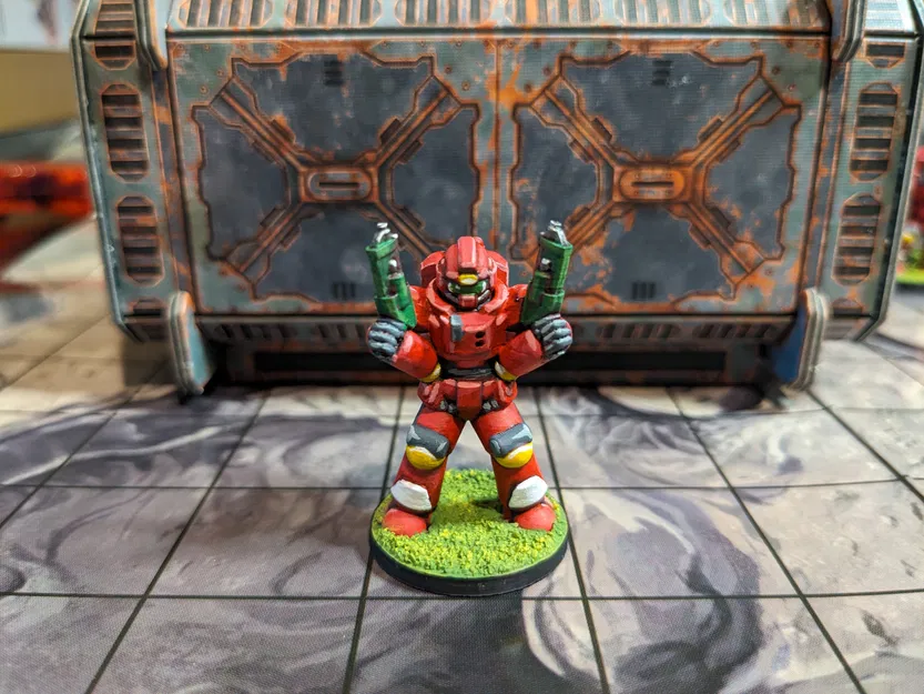 Bộ Sưu Tập Chiến Binh Không Gian 28mm (Không Cần Support) - 8 Tư Thế - Image 6