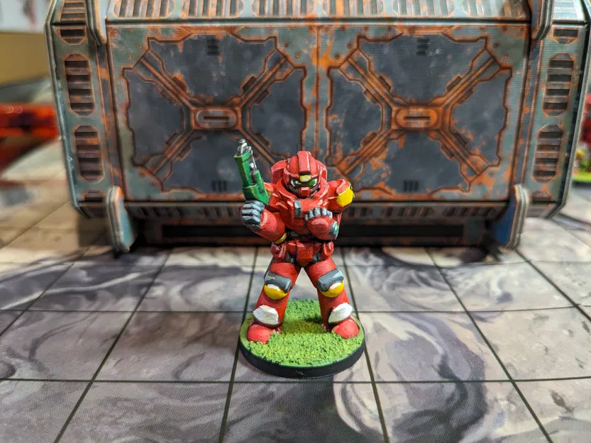 Bộ Sưu Tập Chiến Binh Không Gian 28mm (Không Cần Support) - 8 Tư Thế - Image 9