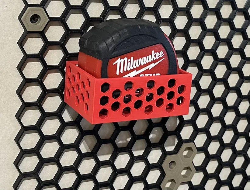 Giá treo thước dây dạng lưới tổ ong - Dễ in, không cần hỗ trợ - Image 1