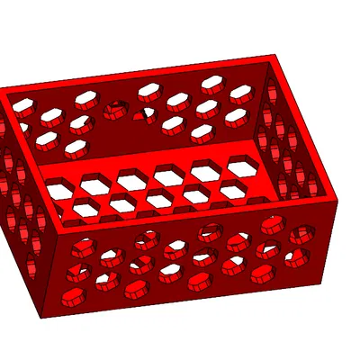 Giá treo thước dây dạng lưới tổ ong - Dễ in, không cần hỗ trợ