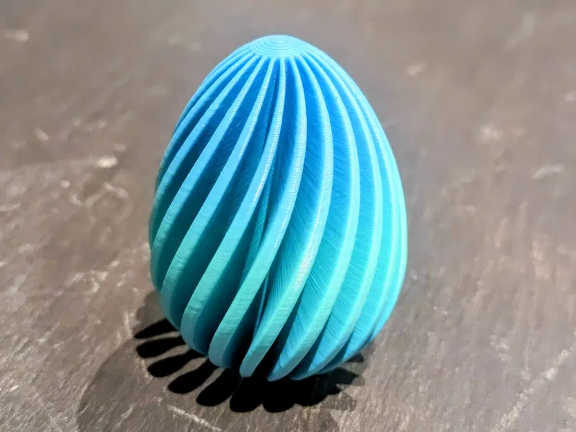 Mô hình quả trứng Phục sinh có vân xoắn trang trí đẹp mắt - Image 1