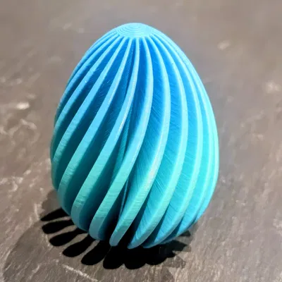 Mô hình quả trứng Phục sinh có vân xoắn trang trí đẹp mắt
