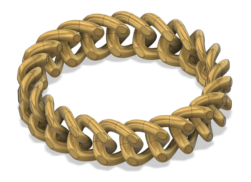 Hướng dẫn thiết kế vòng tay Cuban link chain trên Fusion360 - Image 2