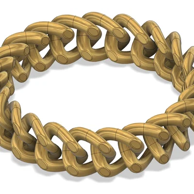 Hướng dẫn thiết kế vòng tay Cuban link chain trên Fusion360