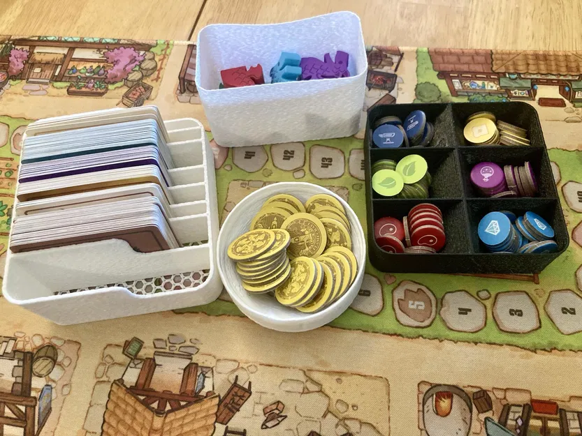 Khay đựng tối giản cho board game Flamecraft - Image 1