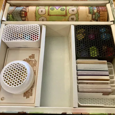 Khay đựng tối giản cho board game Flamecraft