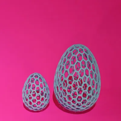 Geodesic Icosahedron Egg: Quả trứng trang trí 3D độc đáo cho lễ Phục sinh