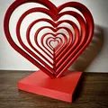 Concentric Heart - Trái tim đồng tâm 3D - Thumbnail 1