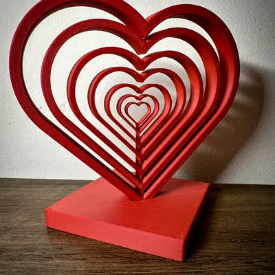 Concentric Heart - Trái tim đồng tâm 3D