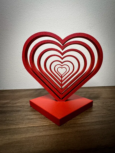 Concentric Heart - Trái tim đồng tâm 3D - Image 3