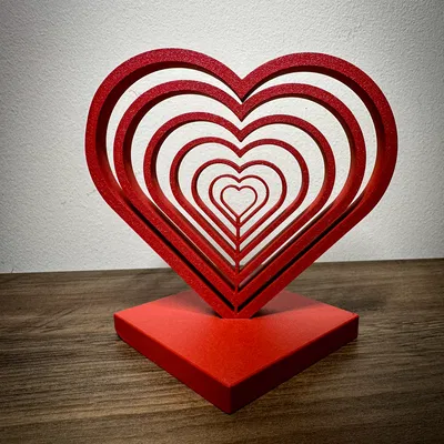 Concentric Heart - Trái tim đồng tâm 3D