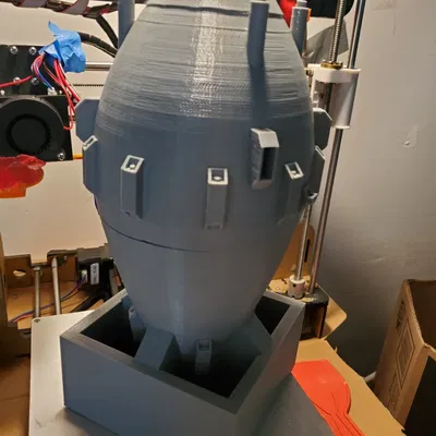 Mô hình bom hạt nhân Fatman tỉ lệ 12 inch in 3D cực chi tiết