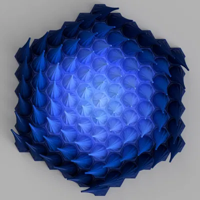 Tác phẩm điêu khắc treo tường Parametric Vortex