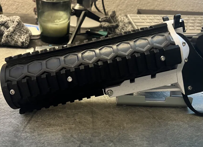 Nòng súng phóng rocket/lựu đạn CO2 190mm với 4 đường ray Picatinny - Image 2