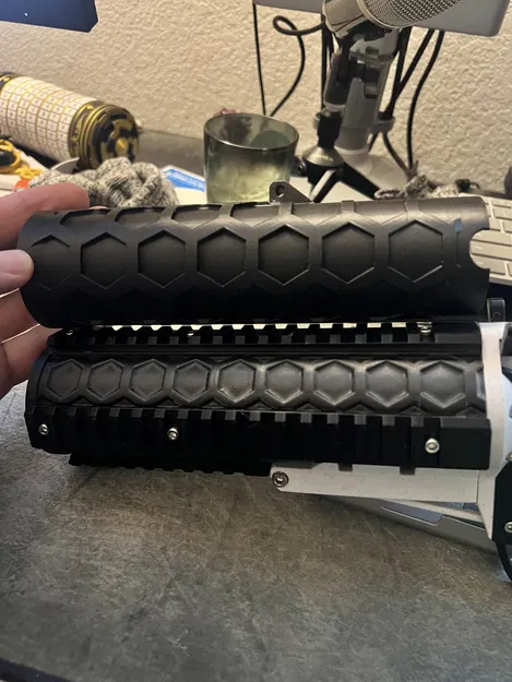 Nòng súng phóng rocket/lựu đạn CO2 190mm với 4 đường ray Picatinny - Image 4