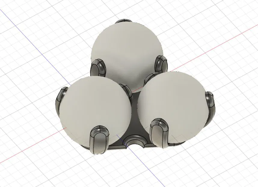 Giá đỡ bóng bàn 3 vị trí (Ping Pong - Bälle Holder) in 3D cực tiện lợi - Image 1