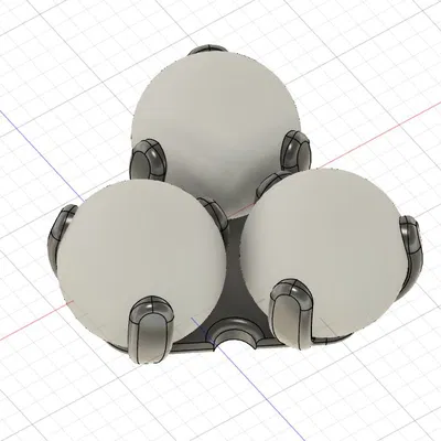 Giá đỡ bóng bàn 3 vị trí (Ping Pong - Bälle Holder) in 3D cực tiện lợi