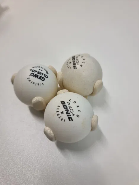 Giá đỡ bóng bàn 3 vị trí (Ping Pong - Bälle Holder) in 3D cực tiện lợi - Image 3
