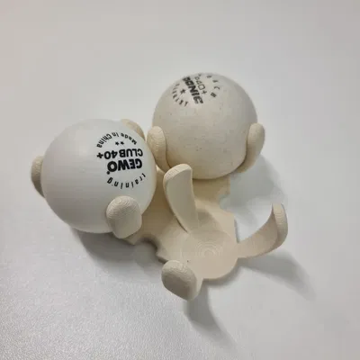 Giá đỡ bóng bàn 3 vị trí (Ping Pong - Bälle Holder) in 3D cực tiện lợi