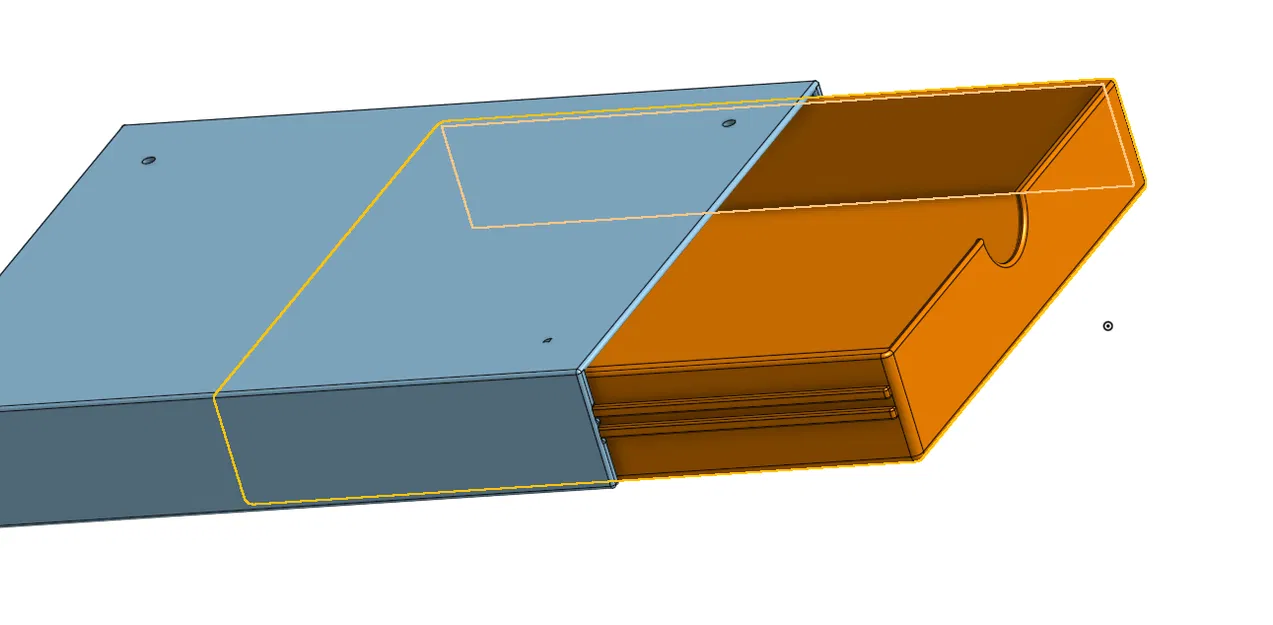 Ngăn kéo gắn dưới bàn làm việc phong cách tối giản - Image 1