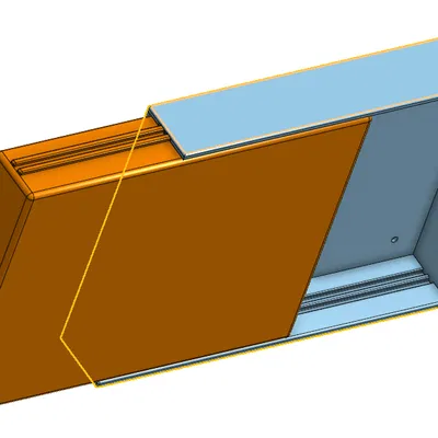 Ngăn kéo gắn dưới bàn làm việc phong cách tối giản
