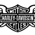 Mô hình trang trí logo Harley-Davidson in 3D cực chất - Thumbnail 1