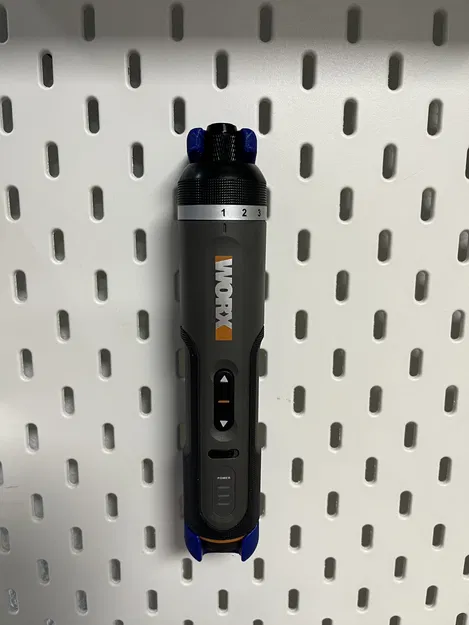 Giá treo máy vặn vít WORX WX242 cho bảng Skadis (Hệ thống T-Clip) - Image 2