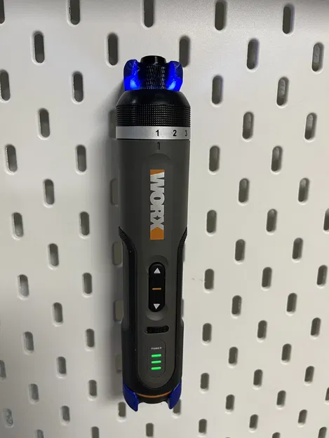 Giá treo máy vặn vít WORX WX242 cho bảng Skadis (Hệ thống T-Clip) - Image 4